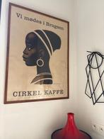 Vintage poster Cirkel Kaffe, Verzamelen, Posters, Ophalen, Met lijst, Deurposter of groter, Reclame