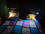 Lit 160 cm x 200 avec éclairage et sommier, Huis en Inrichting, Slaapkamer | Waterbedden, Ophalen, Zo goed als nieuw, 160 cm