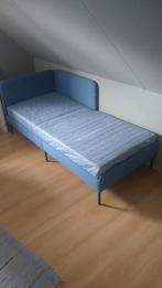 Zetelbed, Nieuw, 100 cm, Blauw, Eenpersoons