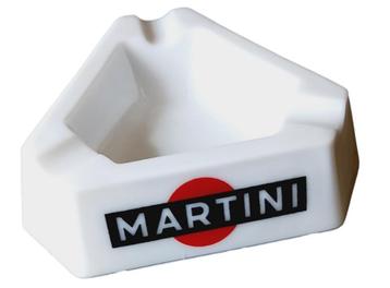 Martini asbak.in glas.  beschikbaar voor biedingen