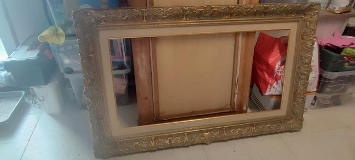 2 Grote schilderij kader stijl Louis XV, Huis en Inrichting, Woonaccessoires | Lijsten, Gebruikt, Ophalen