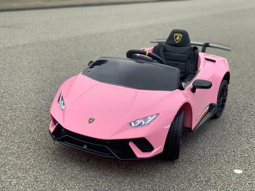 Lamborghini Huracán LP640 Performanté 12v roze Bluetooth !!, Kinderen en Baby's, Speelgoed | Buiten | Accuvoertuigen, Nieuw, Ophalen of Verzenden