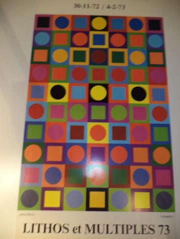 1972/73 VASARELY Galerie Govaerts BXL Lithos et Multiples 73 beschikbaar voor biedingen