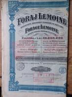 Ancien stock « Foraj Lemoine », Timbres & Monnaies, Actions & Titres, Action, Enlèvement ou Envoi
