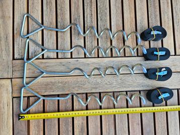 Grondankers trampoline. 40 cm. Set van 4 beschikbaar voor biedingen