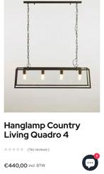 Design Hanglamp Country Living Quadro 4, Marckdael-Van Dijck, Huis en Inrichting, Lampen | Hanglampen, Nieuw, Landelijk - industrieel