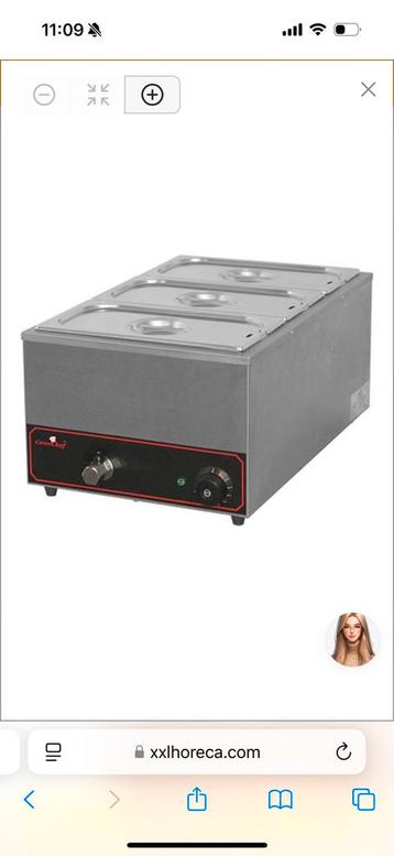 Bain marie 3 schappen beschikbaar voor biedingen