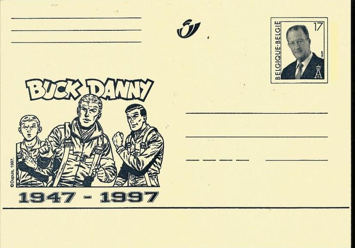 België 1997-Gele briefkaart Buck Danny, Postzegels en Munten, Postzegels | Europa | België, Postfris, Overig, Overig, Zonder stempel