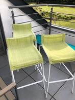 4 tabourets haut vert, Huis en Inrichting, Barkrukken, 4 krukken, Ophalen of Verzenden, Zo goed als nieuw
