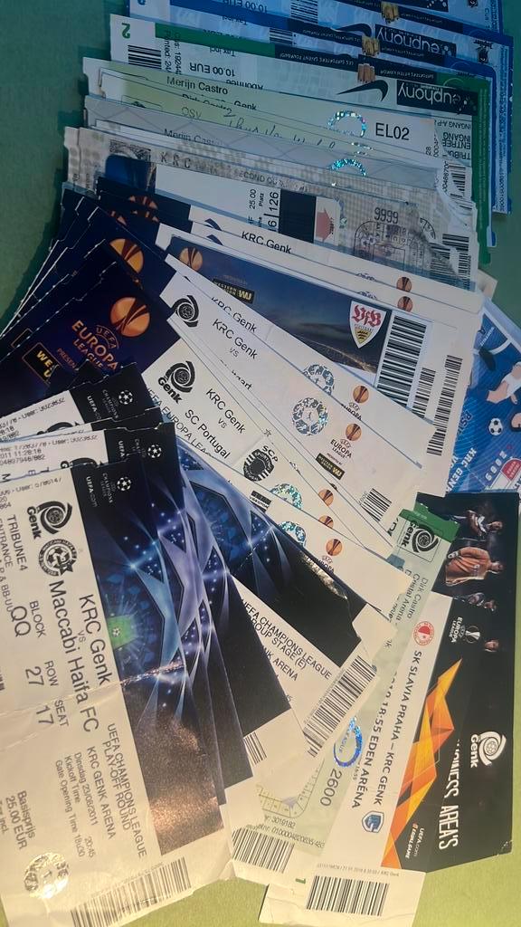 RC Genk European Cup thuistickets naar keuze, Verzamelen, Sportartikelen en Voetbal, Gebruikt, Verzenden