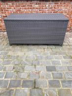 Wicker tuinkussenbox – grijs – mooie  staat 156x78x69, Tuin en Terras, Verzenden, Zo goed als nieuw