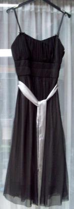 Feestelijke zwarte jurk van Russo & Conti van JBC maat 38/40, Comme neuf, JBC, Noir, Taille 38/40 (M)