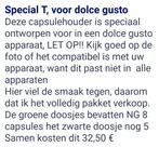 Special T voor dolce gusto apparaat, Ophalen