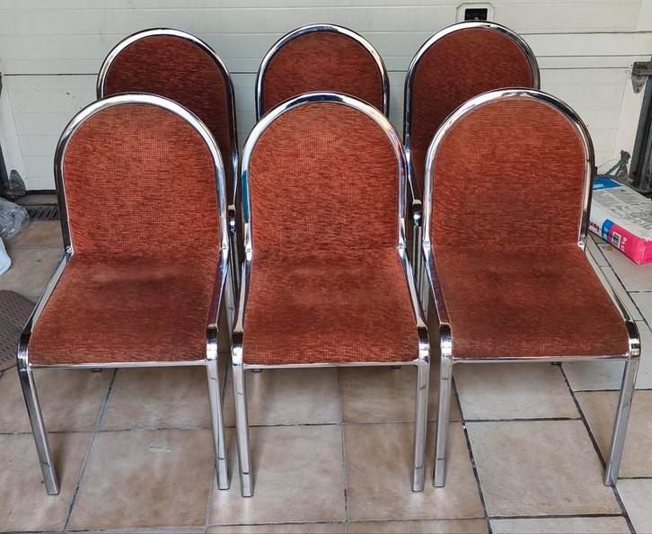 6 chaises Space Age années 80 livraison gratuite, Maison & Meubles, Chaises, Utilisé, Enlèvement