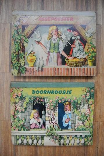 Set van 2 oude pop-up sprookjesboeken, 1967