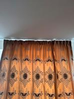 Klassieke overgordijnen, Huis en Inrichting, Stoffering | Gordijnen en Lamellen, Ophalen, Bruin, 200 cm of meer, Zo goed als nieuw