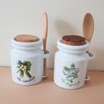 2 bocaux de conservation en porcelaine Solognote, Enlèvement ou Envoi
