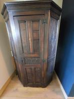 Antieke eiken vestiaire kast, Ophalen, Gebruikt, 100 tot 150 cm, Eikenhout