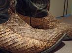 Handgemaakte cowboyboots Texas in ratelslang, maat 39., Ophalen, Zo goed als nieuw