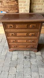 Schoenkastje donker bruin hard hout, Huis en Inrichting, Ophalen, Gebruikt, 50 tot 100 cm, Minder dan 100 cm