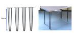 4 POTEN ZWART METAAL VOOR TAFEL, Ophalen, Tafelpoot, Nieuw, Metal noir
