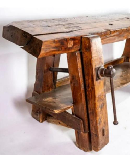 Prachtige opgekuiste decoratieve werkbank  SLECHTS 375€, Doe-het-zelf en Bouw, Werkbanken, Ophalen