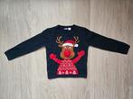 Donkerblauwe kersttrui, maat 110-116, Kinderen en Baby's, Ophalen, Gebruikt