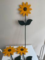 3 decoratieve houten zonnebloemen, Ophalen, Gebruikt