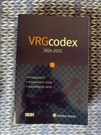 VRG Codex 2024-2025 Deel 2 Wolters Kluwer, Boeken, Ophalen, Zo goed als nieuw, Hoger Onderwijs, Wolters kluwer