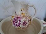 Vintage vaas met bloemen., Ophalen of Verzenden
