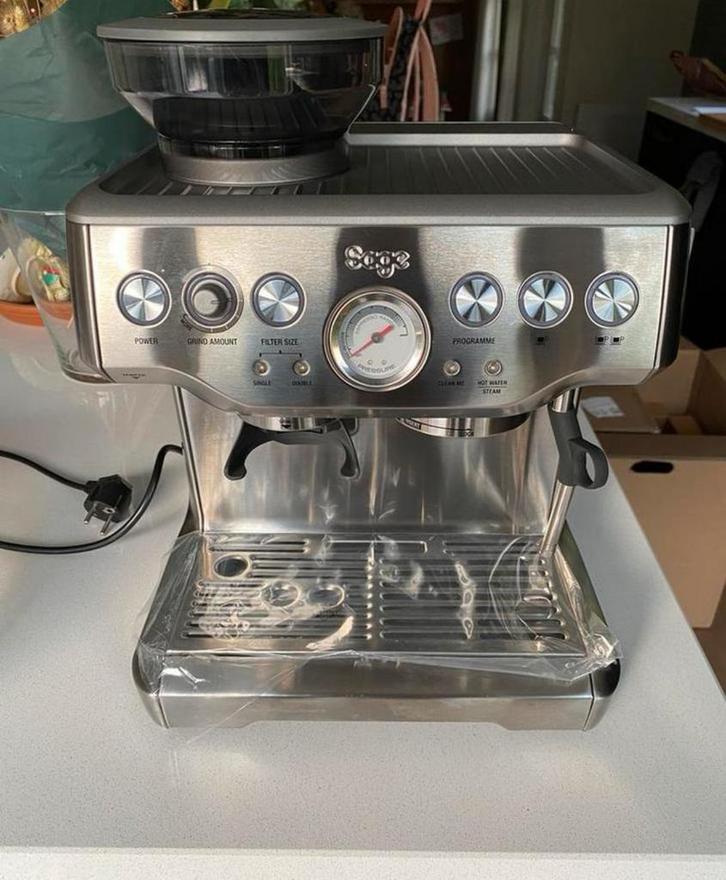Sage Barista Express garantie & factuur, Elektronische apparatuur, Koffiezetapparaten, Zo goed als nieuw, Ophalen of Verzenden