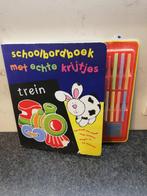 Schoolbordboek met echte krijtjes., Ophalen of Verzenden, Zo goed als nieuw
