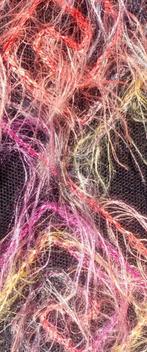 Veste noire en laine. Broderies multicolores en mohair., Taille 38/40 (M), Enlèvement ou Envoi, Neuf