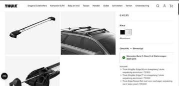 Dakdragers thule mercedes c klasse w204 beschikbaar voor biedingen