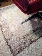 Midcentury Wool Rya Rug – 140*140 cm –, Mid century vintage, Gebruikt, Vierkant, Ophalen of Verzenden