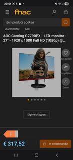Aoc gaming monitor 144hz 27 inch, Computers en Software, Ophalen, Zo goed als nieuw