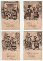 Lot 6 kaarten Les vieilles de chez nous Pop klomp Oudertjes, Verzenden, Ongelopen, Klederdracht