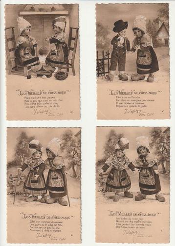Lot 6 kaarten Les vieilles de chez nous Pop klomp Oudertjes beschikbaar voor biedingen