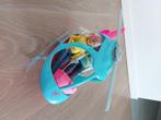 Barbie helikopter met barbie en ken poppen, Ophalen of Verzenden, Zo goed als nieuw, Barbie