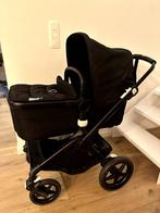 Bugaboo Fox 2 -Zwart -kinderwagen met stoel + wieg + winter, Bugaboo, Poussette, Enlèvement, Tige de poussée réglable