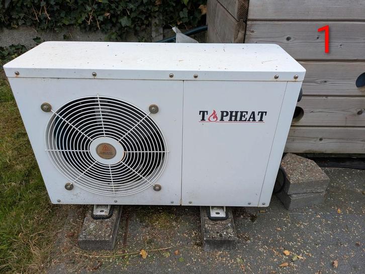 1.warmtepomp  2. zoutwatersysteem  3. Zandfilter pomp, Tuin en Terras, Zwembad-toebehoren, Gebruikt, Ophalen