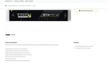 studio pro / TRINNOV ST2 Pro Room corrector (uitgesteld) beschikbaar voor biedingen