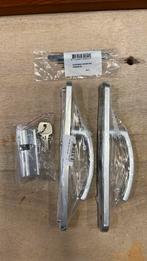 Deurklink met cilinderslot, Doe-het-zelf en Bouw, Ophalen of Verzenden, Nieuw, Inox, Klink of Kruk