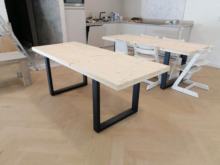 Nieuw leuke stevige industriële eettafel steigerhout, Huis en Inrichting, Tafels | Eettafels, Nieuw, 50 tot 100 cm, 200 cm of meer
