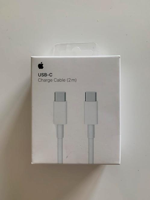 Apple USB-C naar USB-C kabel - 2 meter, origineel en nieuw, Télécoms, Téléphonie mobile | Chargeurs pour téléphone, Neuf, Apple iPhone