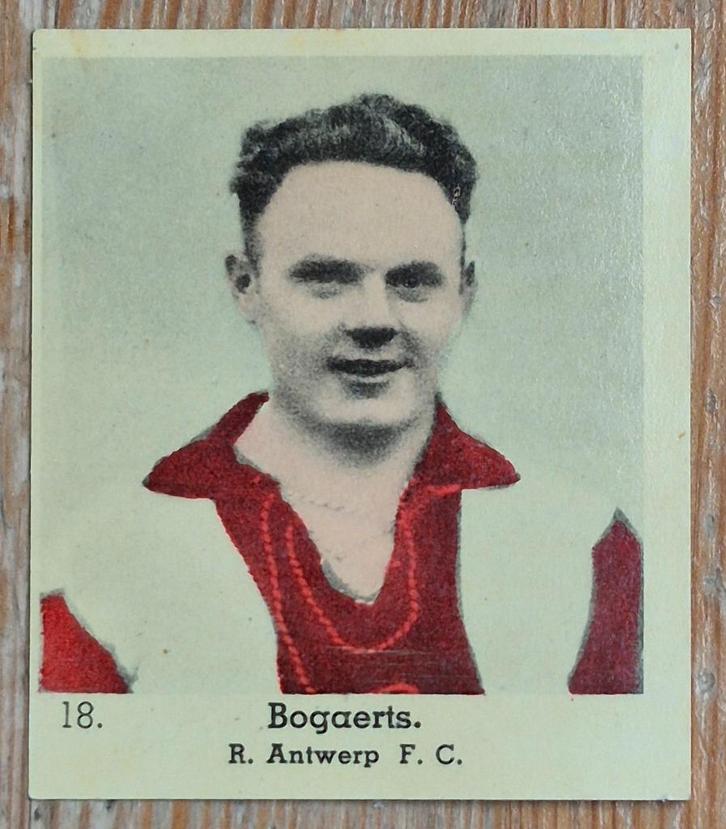 1935 Lecocq (pre panini) 18 Leon Bogaerts Antwerp FC, Verzamelen, Sportartikelen en Voetbal, Gebruikt, Poster, Plaatje of Sticker