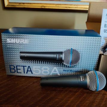 microphone de chant Shure Beta58A, Enlèvement, Comme neuf, Micro chant
