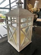 Kaars lantaarn, Ophalen, 25 tot 50 cm, Zo goed als nieuw, Crème