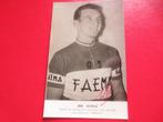 wielerkaart 1957 team faema jozef schils signe, Sports & Fitness, Cyclisme, Comme neuf, Envoi
