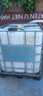 ibc container met kraan en deksel, Ophalen, Gebruikt
